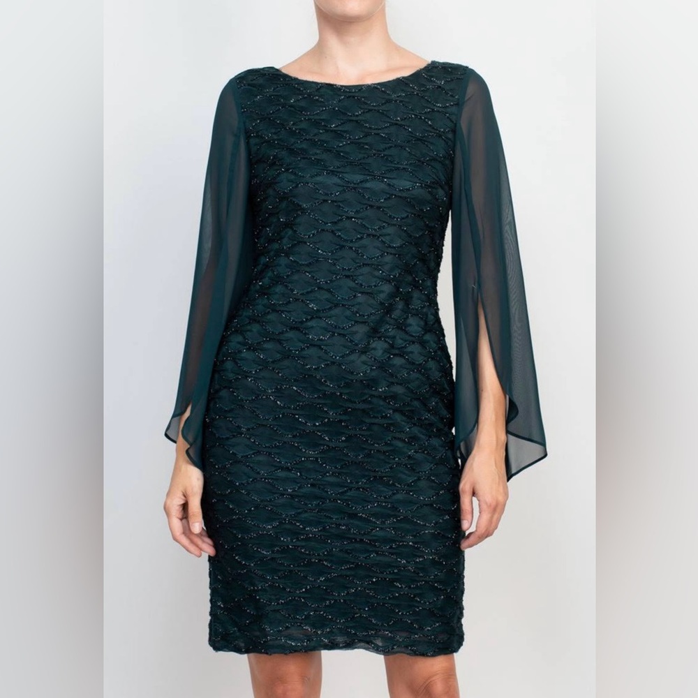 Connected apparel dress green